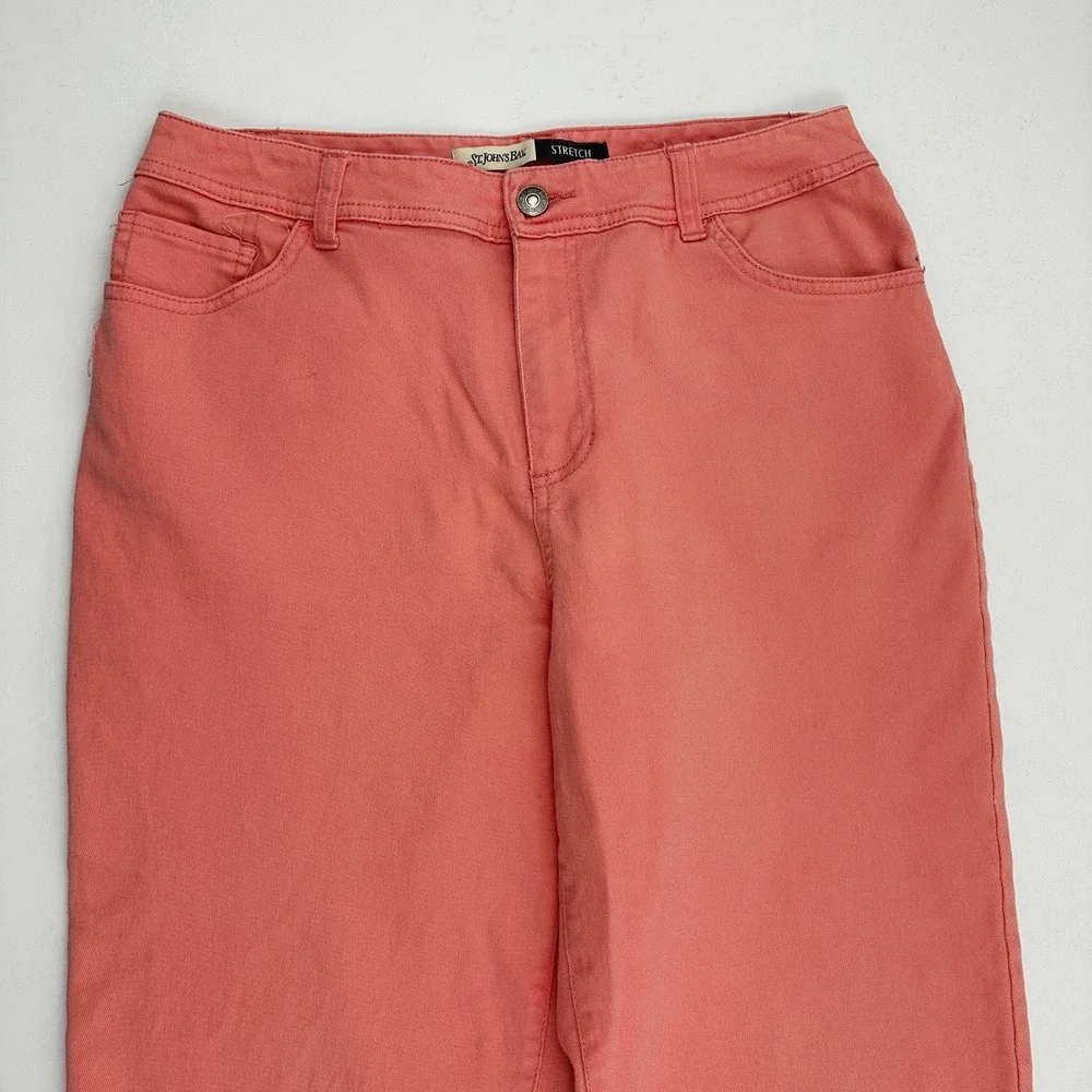 St. John's Bay Capri Women's size 10P Salmon Pink Denim‎ jeans